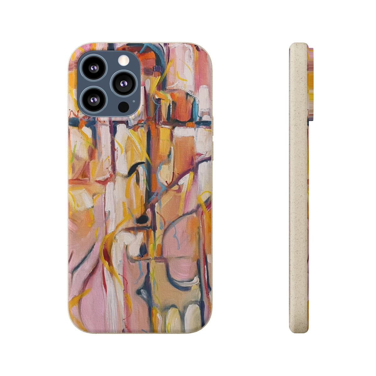 Biodegradable Phone Case with 'Abstract Pueblo' Original Artwork by Barbara Cleary