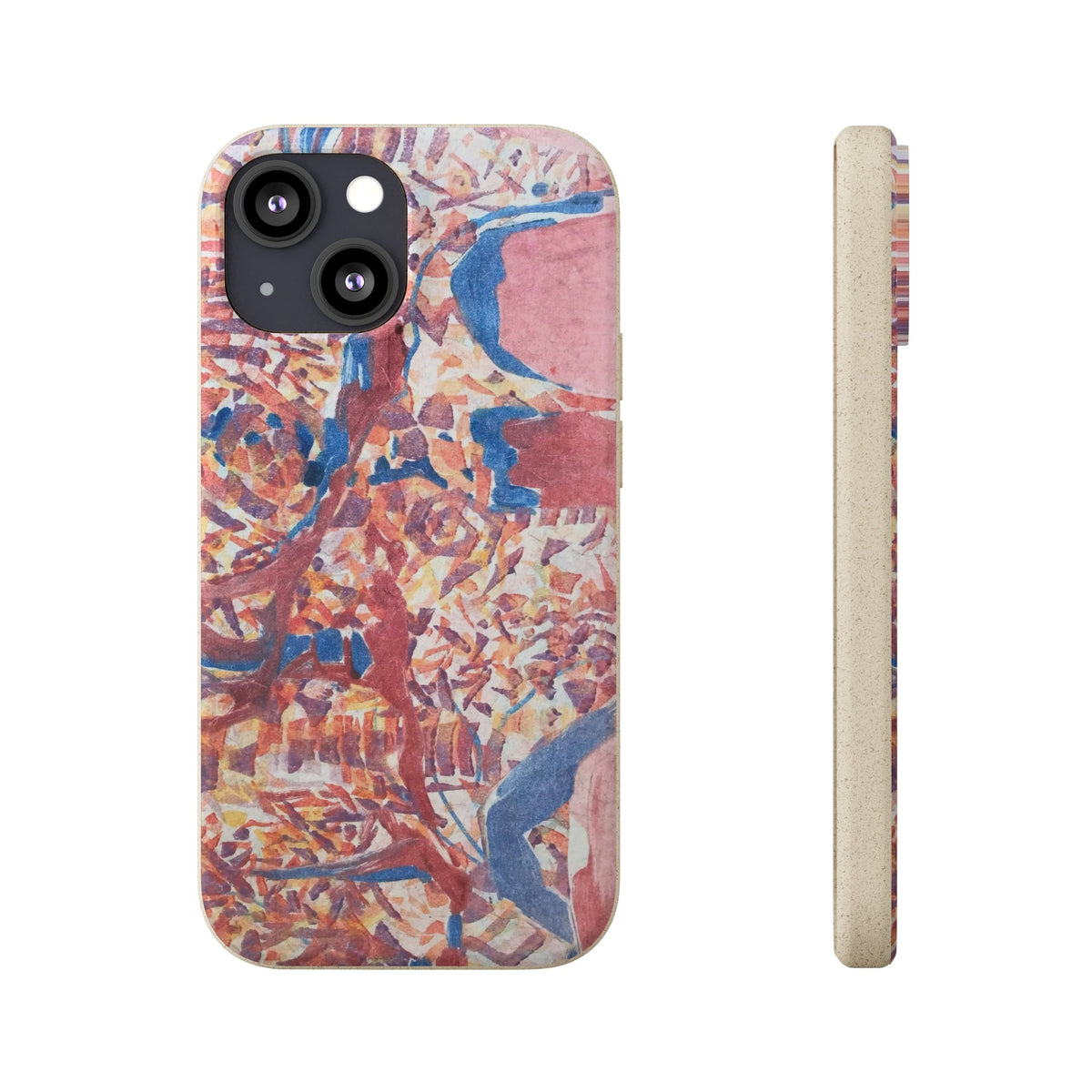 Biodegradable Phone Case with 'Abstract Fusion' Abstract Original Artwork by Barbara Cleary