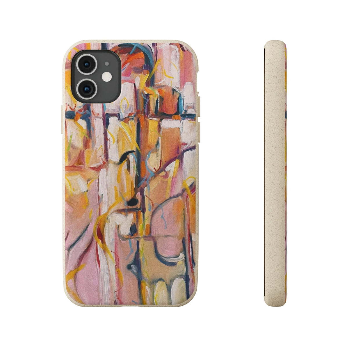 Biodegradable Phone Case with 'Abstract Pueblo' Original Artwork by Barbara Cleary