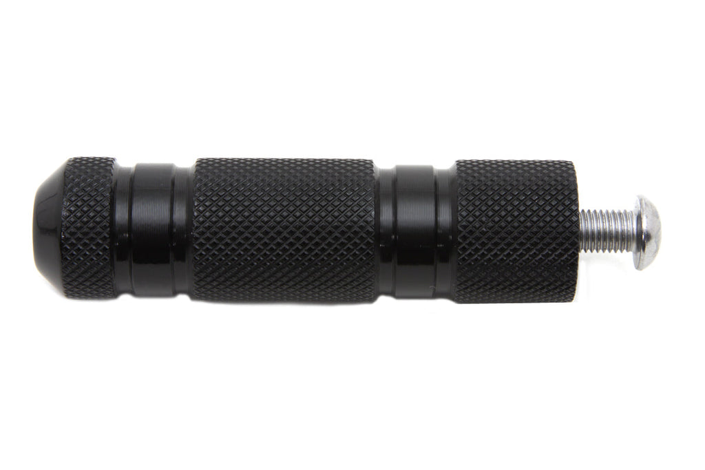 Black Knurled Four Grooved Shifter Peg - 4731