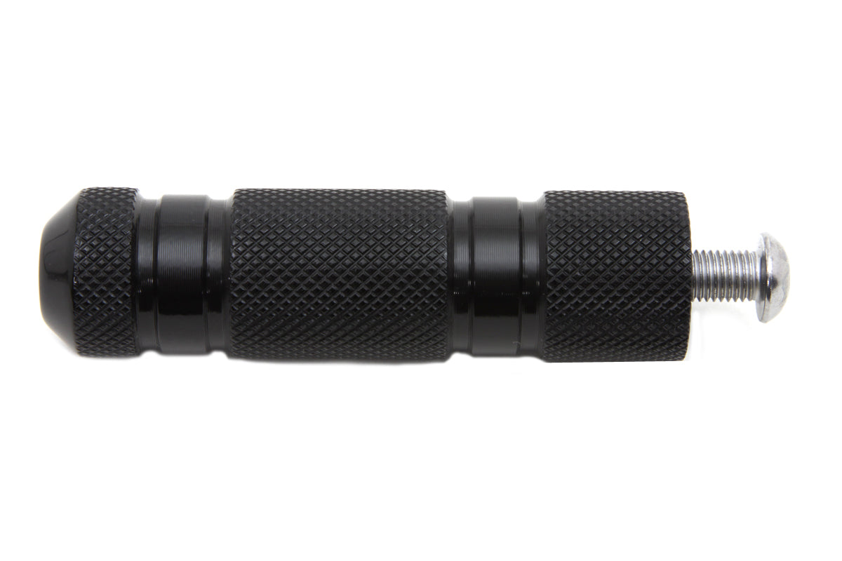 Black Knurled Four Grooved Shifter Peg - 4731