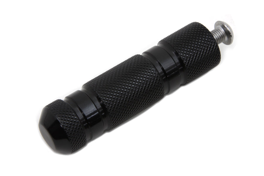 Black Knurled Four Grooved Shifter Peg - 4731
