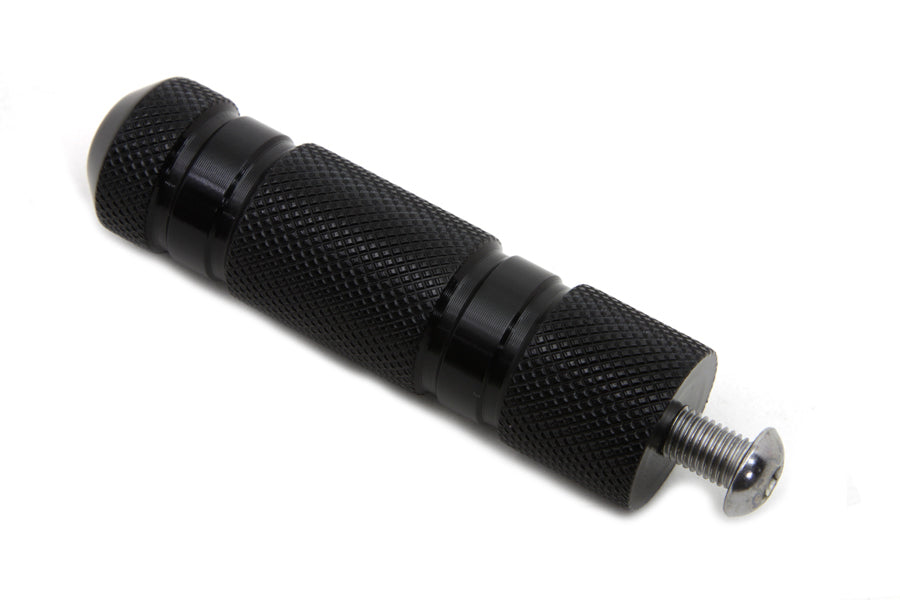 Black Knurled Four Grooved Shifter Peg - 4731