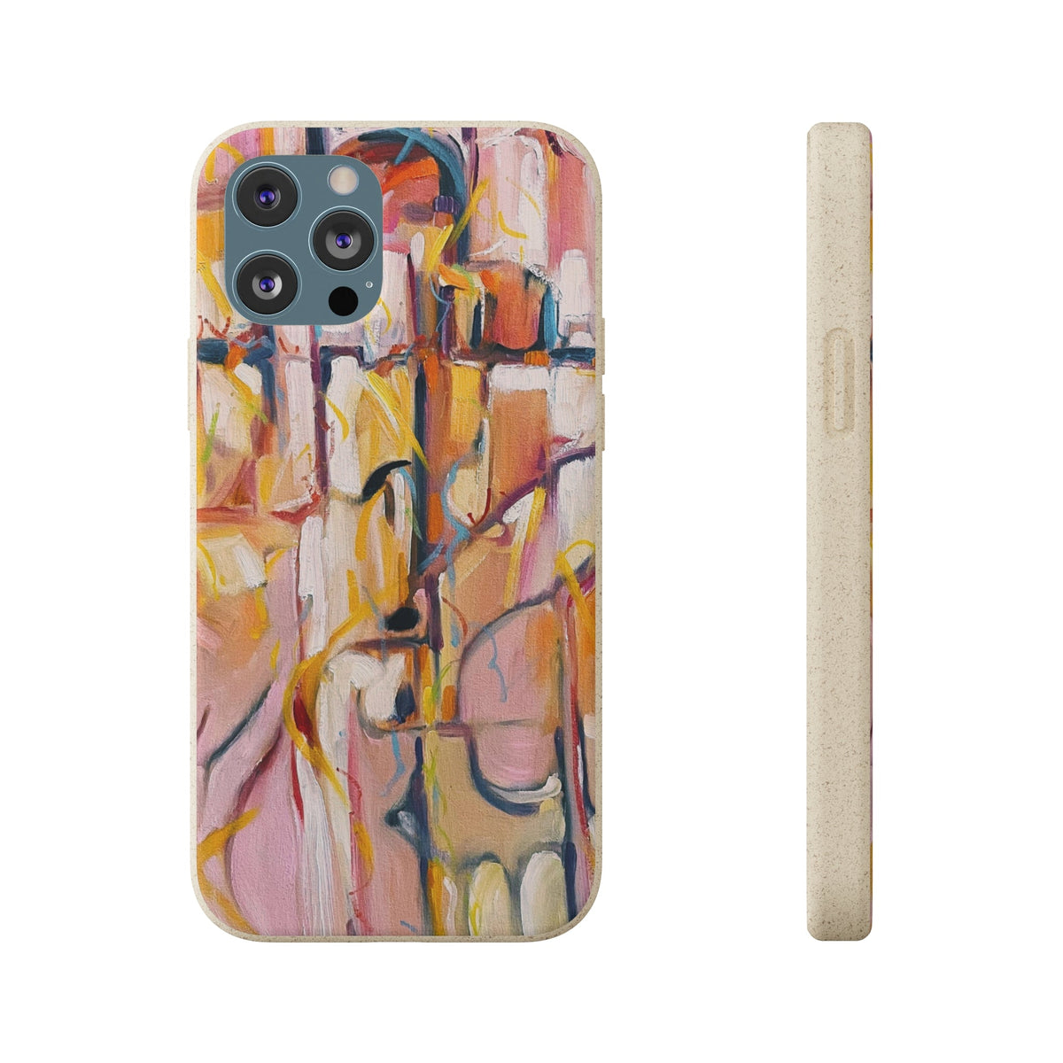 Biodegradable Phone Case with 'Abstract Pueblo' Original Artwork by Barbara Cleary