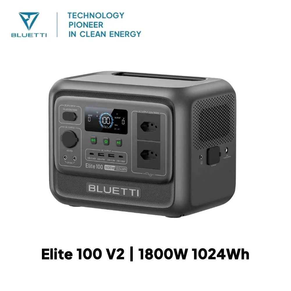 BLUETTI Elite 100 V2 Portable Power Station 1800W 1024Wh Outdoor Emergency Power Supply Solar Generator