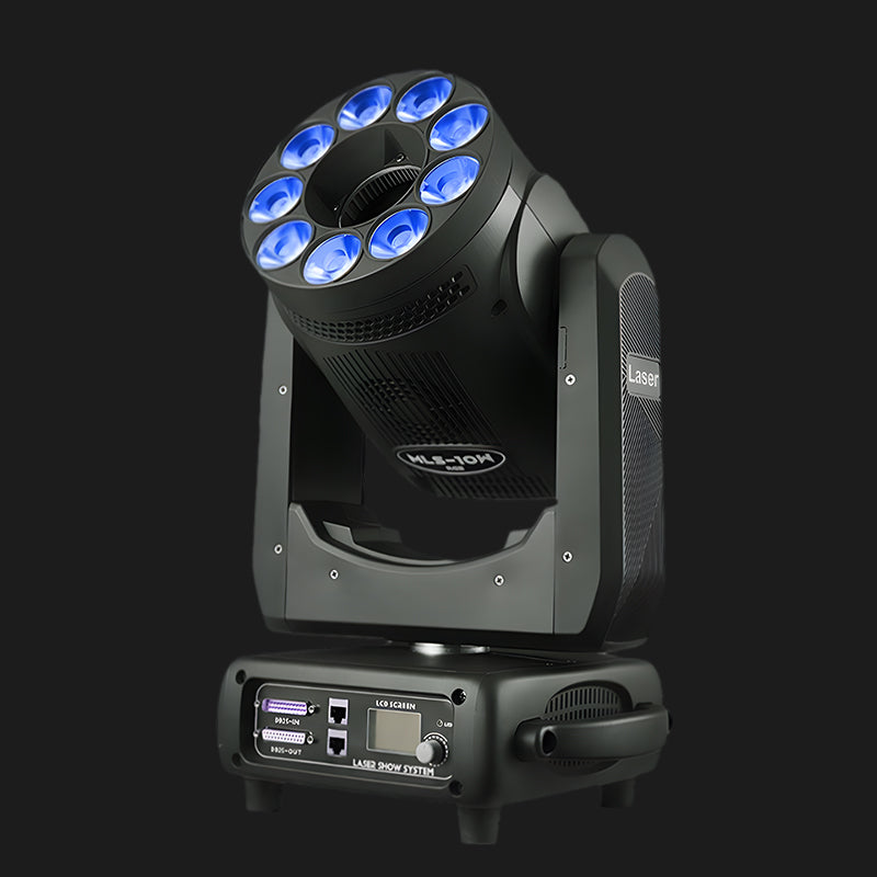 M2 DMX RGB Laser LED Wash Moving Head Light 5W-10W for DJs