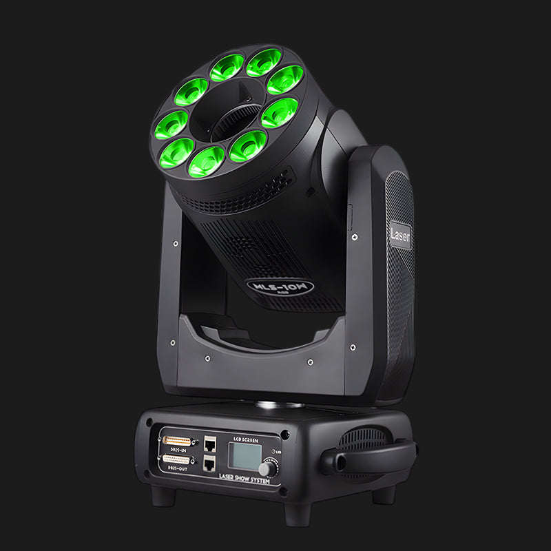 M2 DMX RGB Laser LED Wash Moving Head Light 5W-10W for DJs