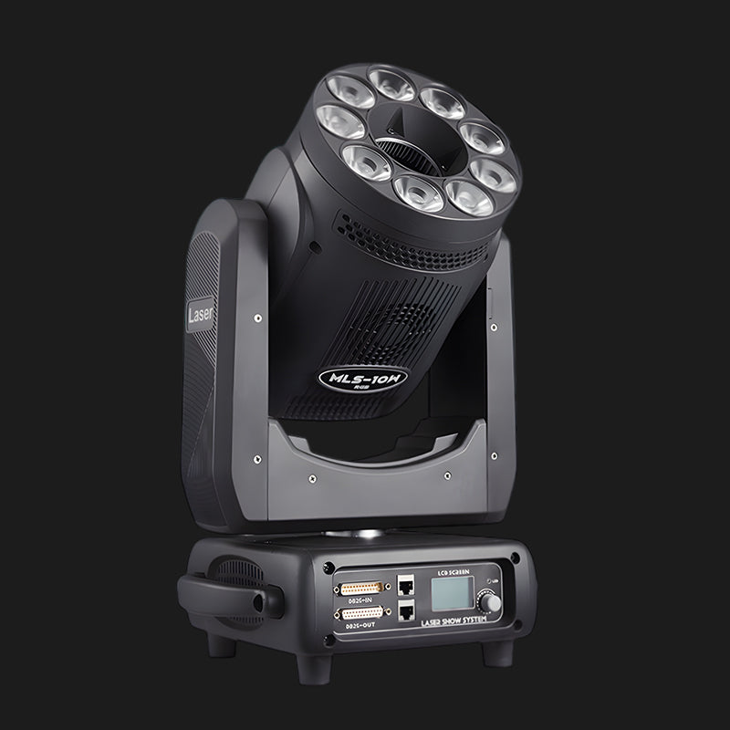 M2 DMX RGB Laser LED Wash Moving Head Light 5W-10W for DJs