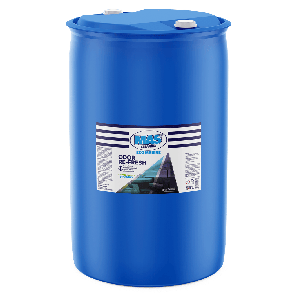 MA5X Odor Re-Fresh 55-Gallon Drum | Marine Odor Eliminator for Cabins, Bilges & Holds