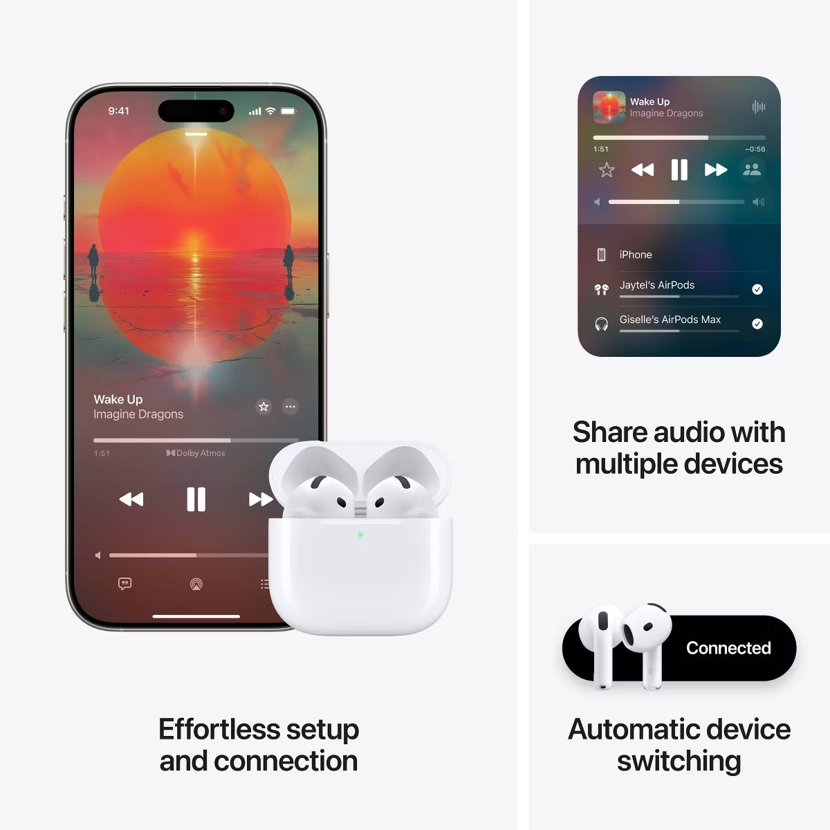 AirPods 4 – Redesigned Wireless Earbuds with Personalized Spatial Audio