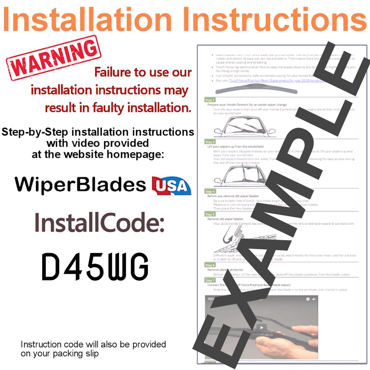 2016 Ford Transit-350 Wiper Blades w/2yr Wear Warranty (Set of 2) Beam Wipers
