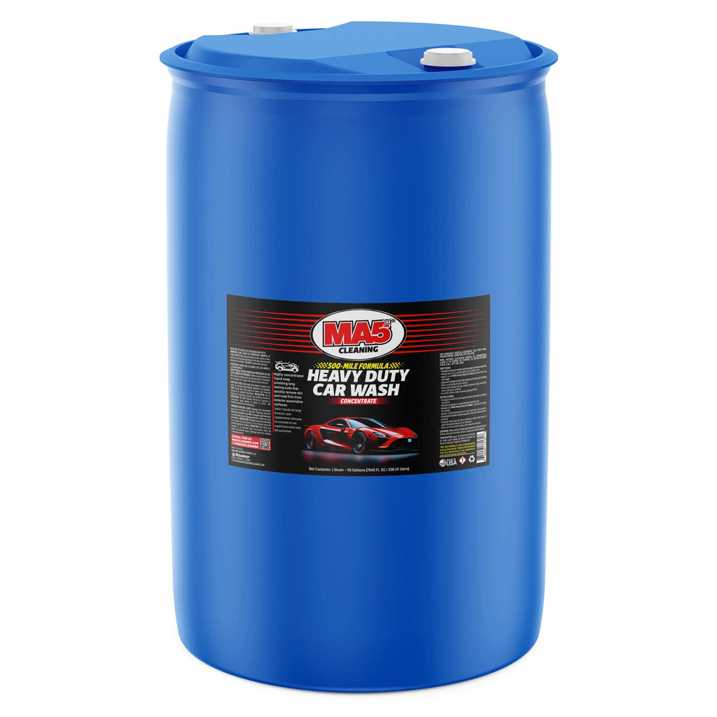 MA5X Heavy-Duty Car Wash Concentrate 55-Gallon Commercial Drum | Fleet & Tunnel Car Wash Soap