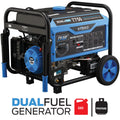 Pulsar Dual Fuel Portable Generator 7750 Peak Watts Gas / 6250 Peak Watts Propane with Electric Start