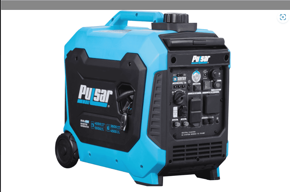 Pulsar  5250-Watt Dual Fuel Inverter Generator with Remote Start, CO Sentry & RV Ready Outlet