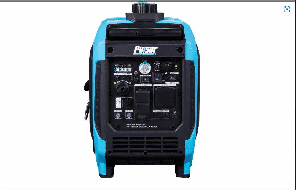 Pulsar  5250-Watt Dual Fuel Inverter Generator with Remote Start, CO Sentry & RV Ready Outlet