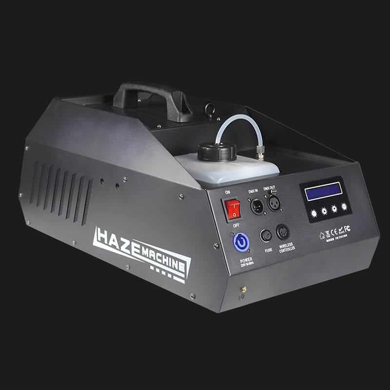 E9 1500W Stage Haze Machine | DMX 2-CH, Quiet Hazer, Wireless Remote
