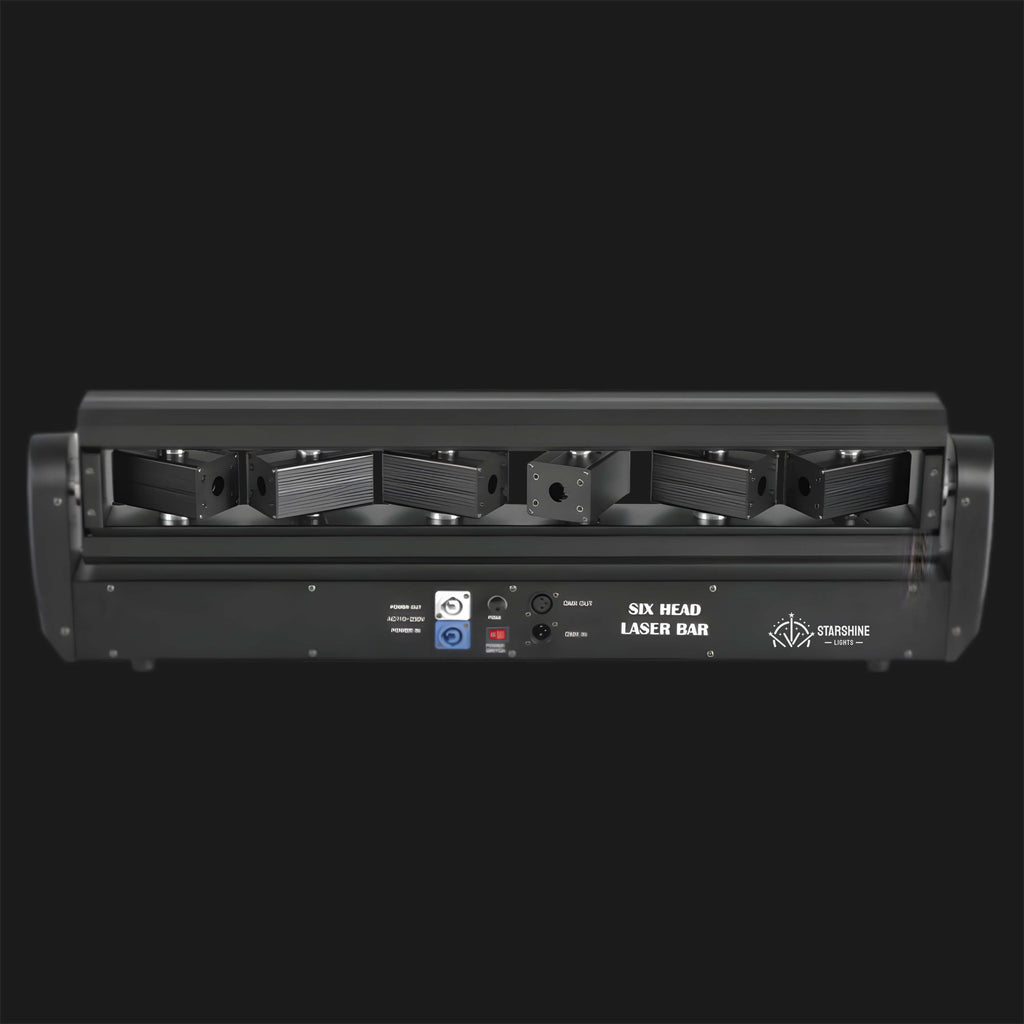 B3 DMX RGB 6-Head Moving Laser Bar 3000mW for DJ Stage