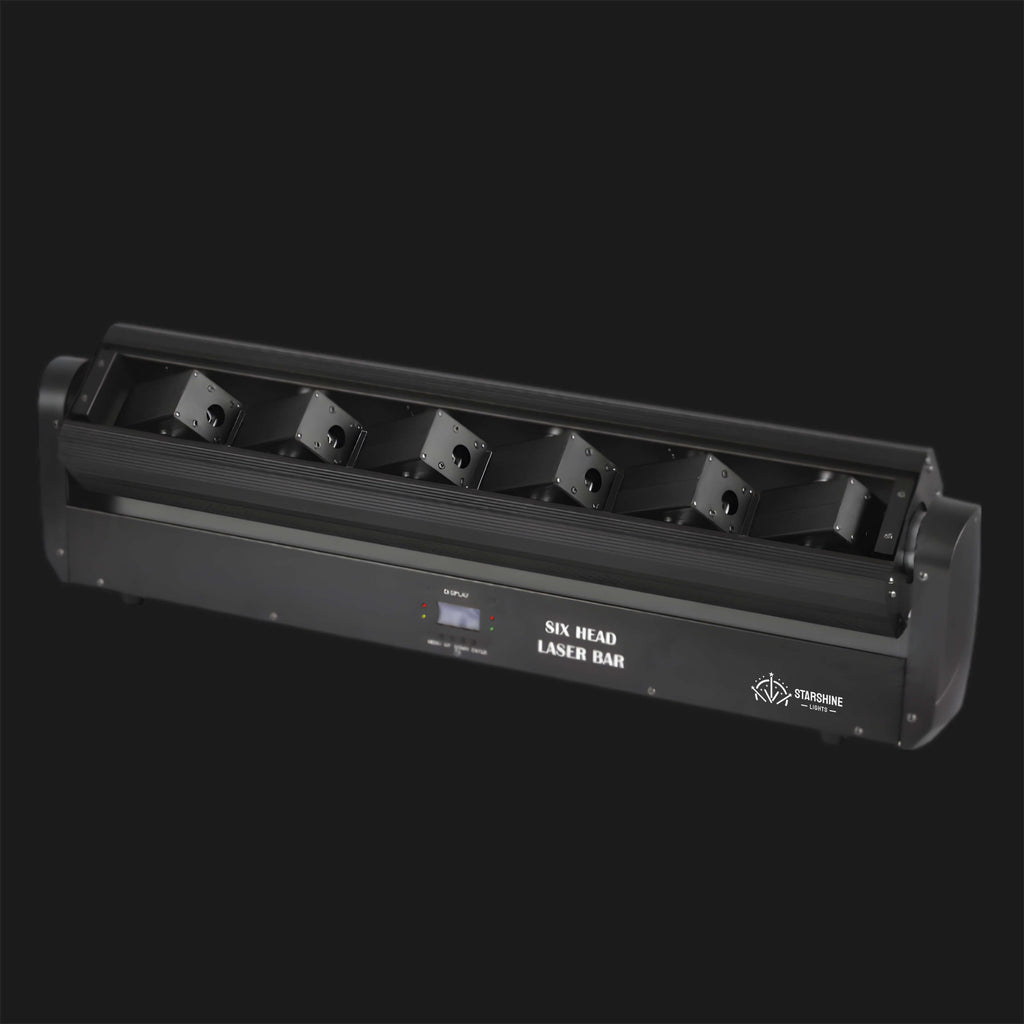 B3 DMX RGB 6-Head Moving Laser Bar 3000mW for DJ Stage