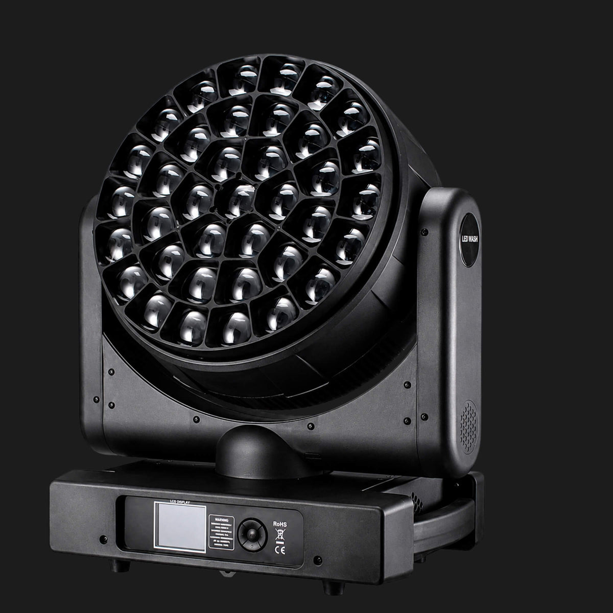 F24 DMX RGBW Bee Eye Moving Head Wash Light 37x40W Zoom for Stages