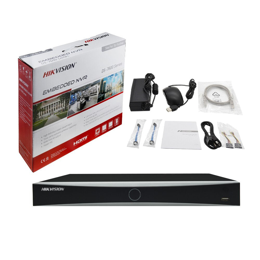 Hikvision 16CH 4K POE NVR Kit CCTV Security System 16PCS Outdoor System