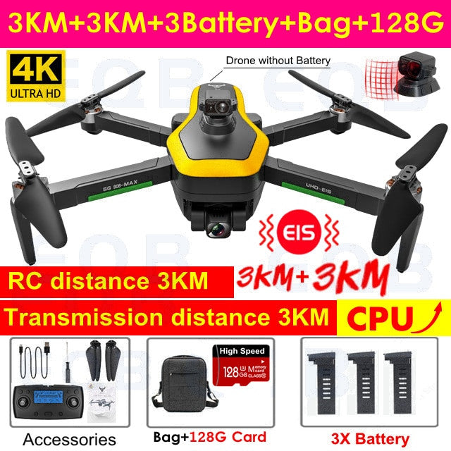 Professional 4K Camera Obstacle Quadcopter 5G FPV Professional Drones