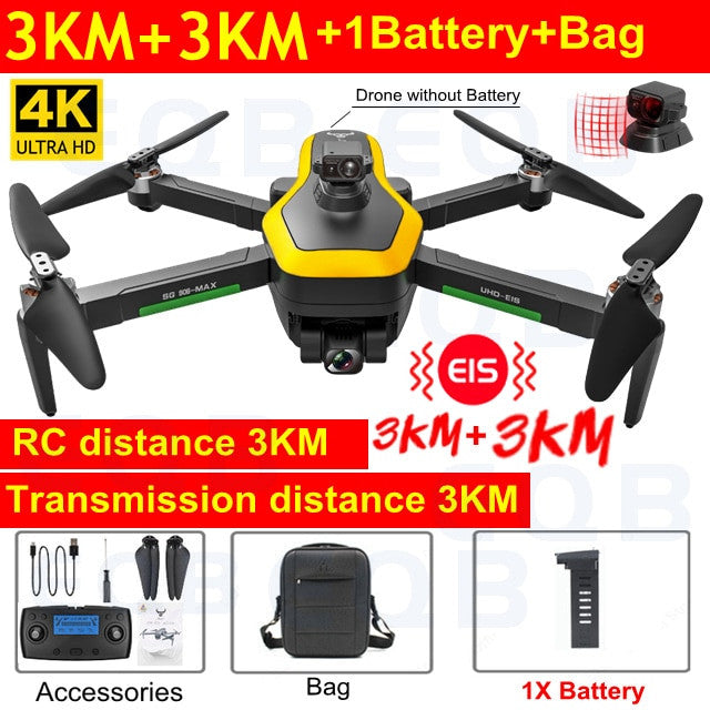 Professional 4K Camera Obstacle Quadcopter 5G FPV Professional Drones
