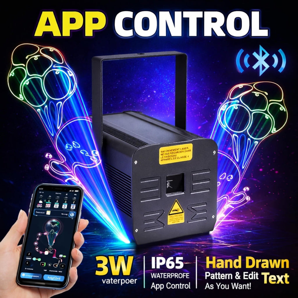 AO10 IP65 App-Controlled Laser Projector for Stage & Club Use