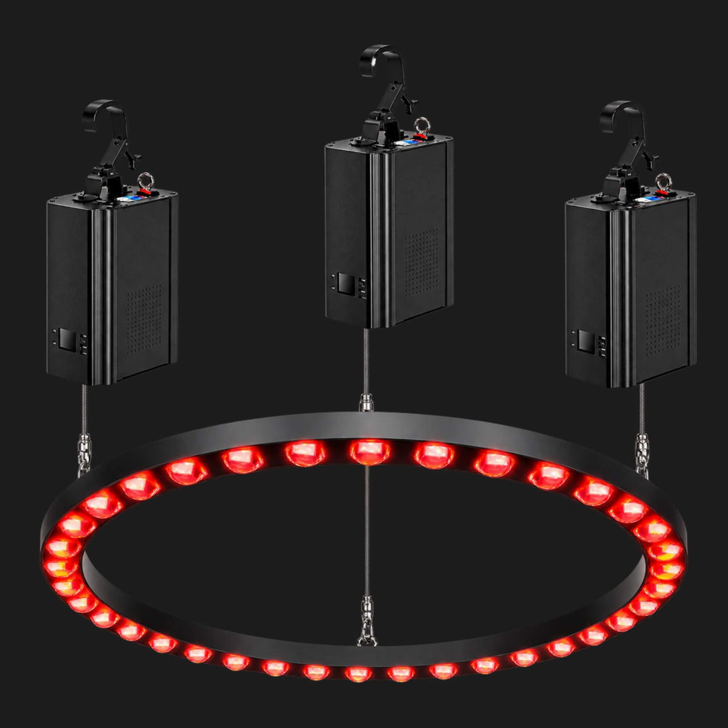 N7 RGBW Kinetic Ring Light – 51×20W LEDs with 212CH DMX
