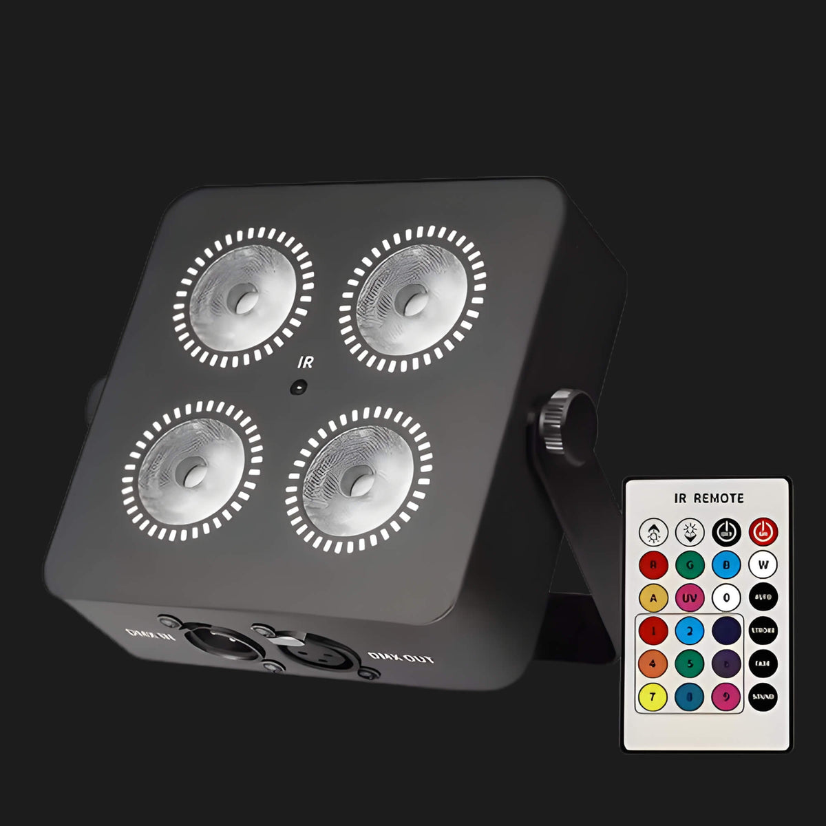 P7 4x18W Battery Par Light with Wireless DMX and WiFi App Control