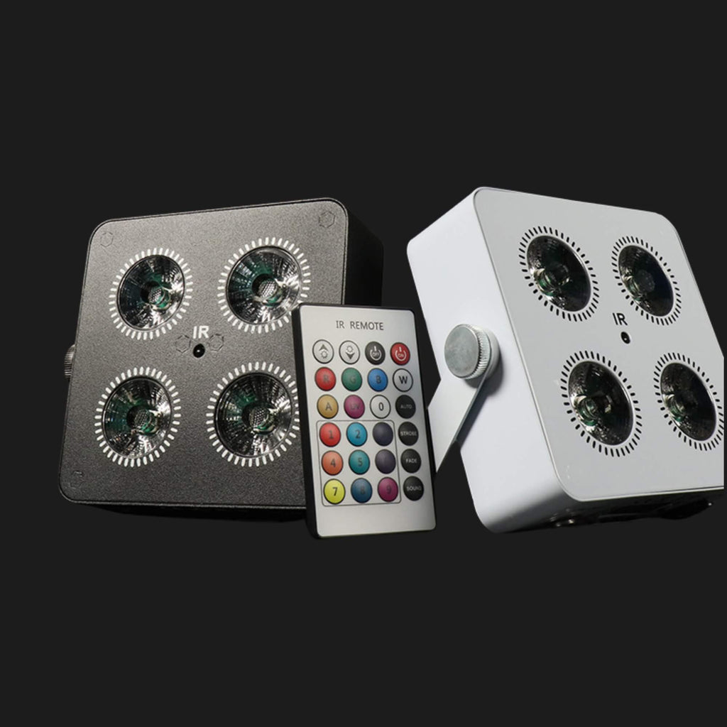 P7 4x18W Battery Par Light with Wireless DMX and WiFi App Control