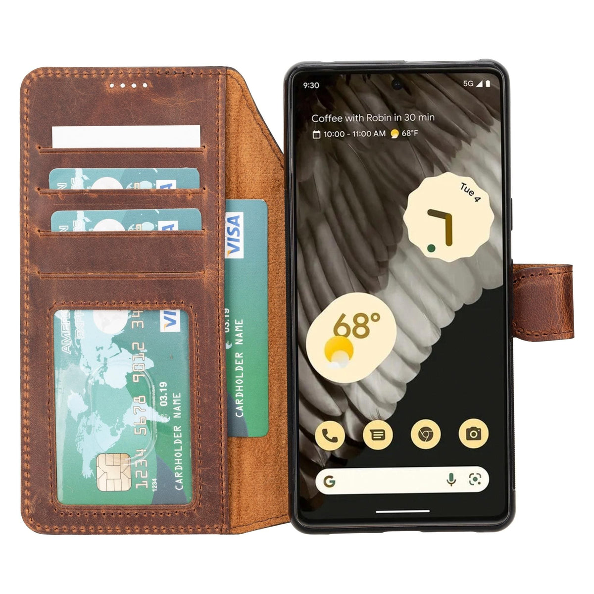 Sheridan Detachable Leather Google Pixel 8 Pro Wallet Case