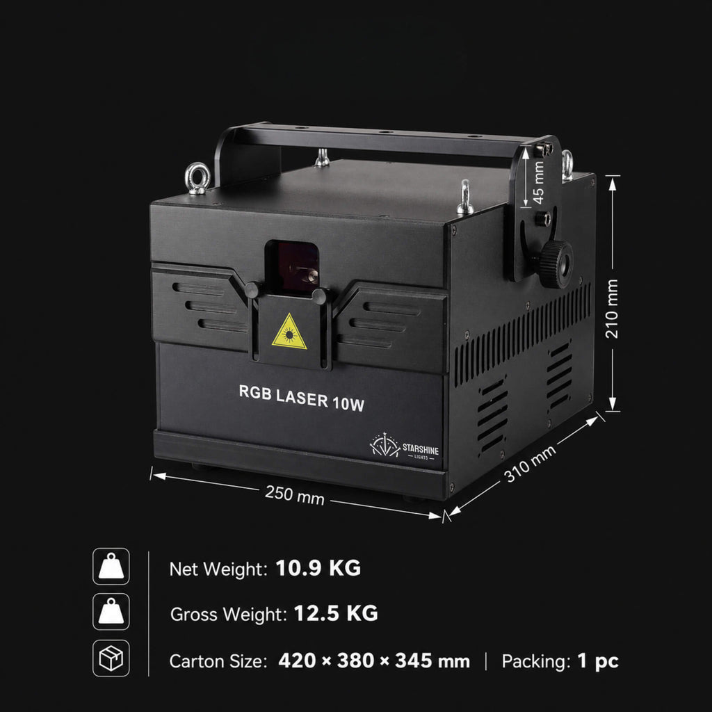 Z8 ILDA DMX RGB Laser Projector 10W-20W for DJ Club Shows